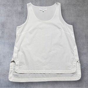 Derek Lam 10C Athleta Tank Top Womens Large White Scoop Neck Lightweight Casual